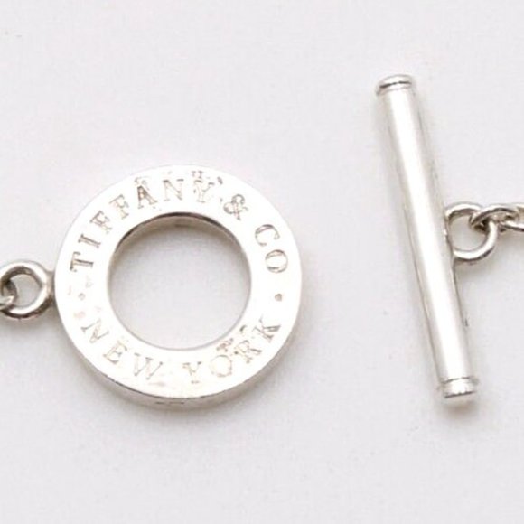 RARE, MINT CONDITION!!  Tiffany & Co. Sterling Silver New York Beaded Toggle Bra - Picture 3 of 6